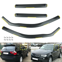 1 ensemble de 4 pare-soleil de fenêtre de voiture, pare-brise coupe-vent, déflecteurs de vent et de pluie en plastique pour BMW X3 E83 2003-2010