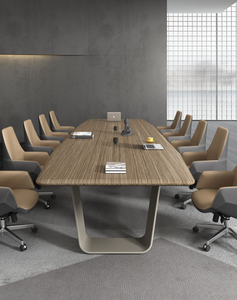 Conjunto de Mesa de Conferencia para Oficina/Hogar, Material MFC Contemporáneo, Mesa de Reuniones Duradera y Ecológica - Product Image 2