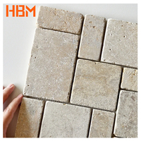 Mosaïque en marbre naturel, motif Versailles, parquet moderne, carreaux muraux, mosaïque de salle de bain, antidérapant, 30x30cm