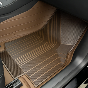 Alfombrillas de Coche de Látex de Lujo Artes, Juego Completo de 4/5 Piezas, con Diseño de Rayas y Grosor, Novedad 2025 - Product Image 4
