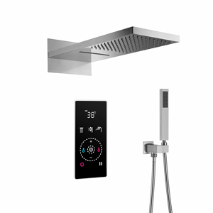 Miscelatore <span class=keywords><strong>doccia</strong></span> caldo/freddo da incasso a parete <span class=keywords><strong>con</strong></span> <span class=keywords><strong>soffione</strong></span> <span class=keywords><strong>doccia</strong></span> a mano - Product Image 6