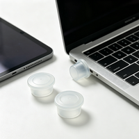 Transparente Kunststoff-Staubschutzkappe, Spritzgegossener Schutzstecker für USB-Anschluss, Kopfhörerbuchse und Elektronische Steckverbinder