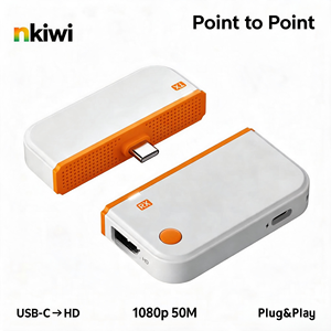 NKiwi CHD09 Trasmettitore e Ricevitore Audio Video Wireless HDMI-Compatibile Tipo <span class=keywords><strong>C</strong></span>, Punto a Punto 50M, Plug and Play per Laptop e Riunioni - Product Image 3