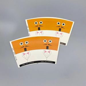 Ventilateur en papier alimentaire écologique jetable pour gobelets à café de tailles personnalisées - Product Image 5