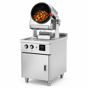 Machine à frire automatique professionnelle au gaz naturel/GPL, wok inclinable en acier inoxydable pour restaurant - Product Image 1