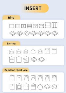 Boîte à bijoux en carton rigide personnalisée pour boucles d'oreilles, bracelet, collier, avec laminage brillant, impression dorée pour l'emballage et l'affichage du logo - Product Image 5