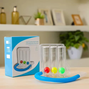 Sistema de Medición de Respiración de 3 Bolas, Ejercitadores Pulmonares Lavables y Ligeros para Mejora y Rehabilitación - Product Image 5