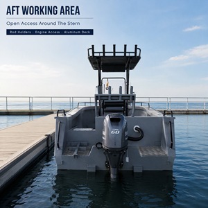Yacht de pêche sportive de luxe avec moteur hors-bord de 90 CV, construction en alliage d'aluminium, vitesse de 30 à 35 nœuds pour la navigation en rivière et en mer - Product Image 6