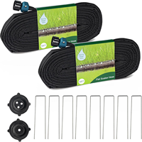 Tuyau d'irrigation goutte-à-goutte plat et raccordable, conception double couche anti-fuite, système d'arrosage de jardin qui économise 80 % de l'eau