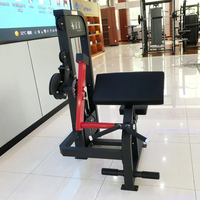 Équipement d'exercice de bras en acier de gymnastique commerciale musculation sélection de charge de broche assise Biceps Curl & Triceps Machine d'extension