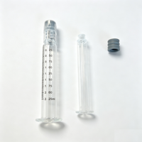 Seringue en verre Luer Lock de 2 ml pour distillat d'huile, prête à être expédiée, emballage de concentré de 2,25 ml