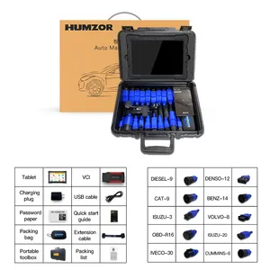 HAMZOR 666 OBD2 차 진단 스캐너, 12V/24V 차량을 위한 모든 체계 진단 검사 공구