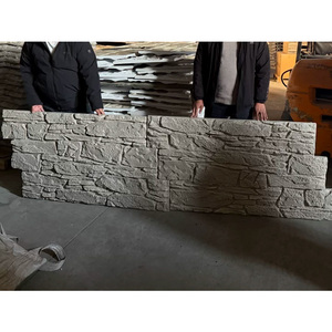 Prix usine 2026 Revêtement mural 1200*600mm en pierre de culture PU, <span class=keywords><strong>panneau</strong></span> mural 3D en pierre champignon PU, faux <span class=keywords><strong>panneau</strong></span> mural en pierre PU pour la décoration de bureaux et d'ateliers - Product Image 6