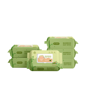Lingettes d'eau en bambou biologique, formule naturelle, lingettes pour bébé, lingettes biodégradables, usine - Product Image 4