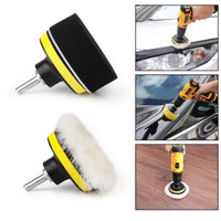 Ensemble de 7 disques de polissage en éponge de 34567 pouces, tampon de polissage en mousse, éponge de voiture, kit de tampons de cirage pour le nettoyage de la peinture de voiture et des meubles