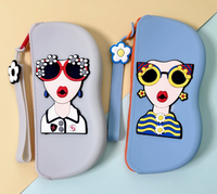 Pochette de rangement pour lunettes de soleil, sac de rangement portable, étui à lunettes, pochette en silicone antichoc, peut être accrochée, étanche
