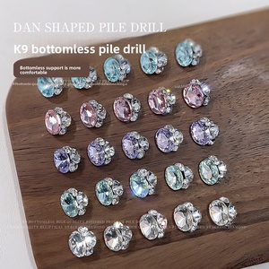 Décorations de Nail Art en Strass Paso Sico – Cristaux K9 Polyvalents en Forme d'Œuf à Empiler, Sans Base, Prêts à l'emploi - Product Image 1