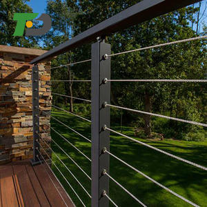 DF קל להתקין סיפון חוט מעקה עלות זול Tensioning נירוסטה כבל מעקה מעקה הודעה - Product Image 2