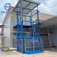 Plateforme élévatrice hydraulique pour marchandises lourdes, élévateur de fret électrique extérieur pour entrepôt