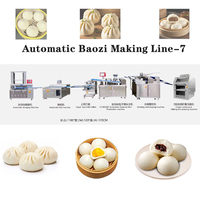 Nouvelle ligne de production de baozi entièrement automatique, en acier inoxydable, haute efficacité, grande capacité, machine à fabriquer des momo