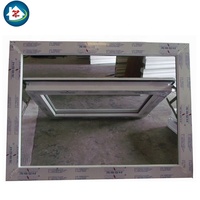 Grille de fenêtre standard en PVC/UPVC pour salle de bain, design de fenêtre à auvent, taille de fenêtre