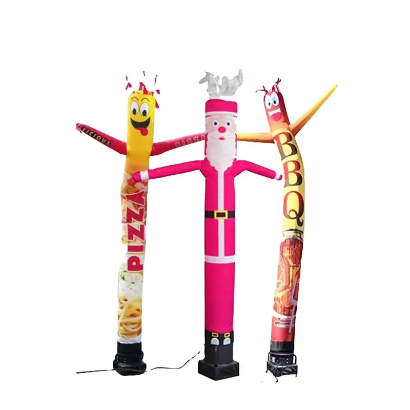 공장 가격 PVC 주문 크기 크리스마스 풍선 산타 댄서 야외 상업 이벤트 풍선 장식