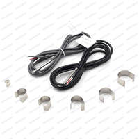 Sensor de Tubería DS18B20 con Conector Tipo-C, Cable Flexible de 5 Metros, Abrazaderas Manuales para Tuberías Grandes de 25 mm