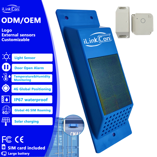 Industrial 4G Container Asset Tracker with Real-time Environmental Monitoring & Ultra-long Battery Life GPS Tracking Device