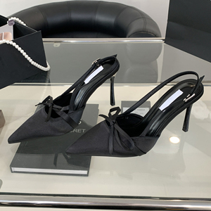 2025 Hot Selling New Pointed Bow Wedding Sandals Temperament Ladies Party Fashion High <b>Heels</b> - Product Image 3