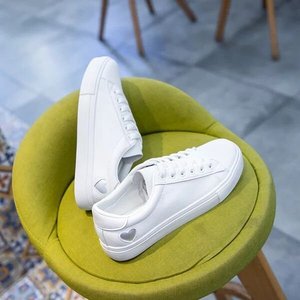 Zapatillas Deportivas Planas Blancas para Mujer 2026, Tendencia de Moda, con Cordones, Casuales, con Suela Suave de PU, para Todas las Temporadas, Talla Pequeña - Product Image 2