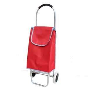 Carrito de Compras Plegable con Ruedas y Luz Desmontable, Bolsa de Transporte Portátil para Verduras y Comestibles - Product Image 2