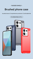 Pour Xiaomi Redmi Note 13 Pro Plus étui en fibre de carbone pour Redmi Note 13 Pro Plus couverture arrière