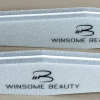 Vente en gros de polissoirs à ongles en bois de qualité supérieure, grain 100/180, éponge abrasive colorée double face réutilisable, logo personnalisé OEM/ODM