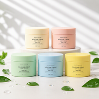 Pots cosmétiques en plastique PET ambré à large ouverture avec couvercles, personnalisables, 100 ml, 300 ml, 200 ml, 250 ml, 8 oz, pour gommages corporels