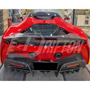 ชุดแต่งแอโรไดนามิกคาร์บอนไฟเบอร์แบบเต็มคันสำหรับ Ferrari SF90 ประกอบด้วยลิ้นกันชนหน้า สเกิร์ตข้าง ช่องระบายอากาศ สปอยเลอร์หลัง และดิฟฟิวเซอร์ - Product Image 3