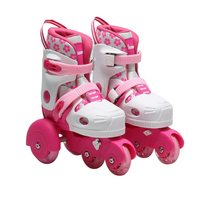 Patins à roulettes en ligne en PVC confortables et sécurisés pour débutants, taille réglable, service OEM personnalisé en Chine