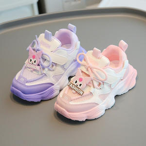 Спортивная обувь из дышащей сетки для девочек на весну и осень-зиму - Product Image 2