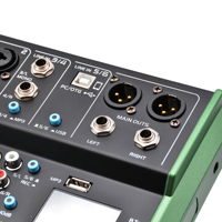 Console de mixage audio professionnelle Accuracy Pro Audio MG7 20W pour DJ et soirées