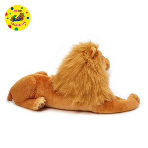 Peluche Economico di Leone Re Accovacciato, Giocattolo Morbido Simulato Riempito di Cotone PP - Product Image 3