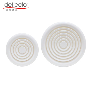 4 inch Vòng không khí Vent cover, 5 inch ABS louver lưới tản nhiệt nhựa Vent Hood, 6 inch tường trần ống Trắng louvers khuếch tán không khí - Product Image 1