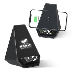 2026 Neuer Trend Heißer Verkauf Digitaler Wecker Geschenk 3W Kabelloser Lautsprecher mit <span class=keywords><strong>15W</strong></span> Kabelloser Ladestation & Handyständer Geschenk-Gadget - Product Image 1