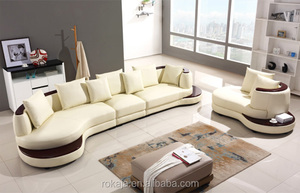 أرائك جلدية على شكل قوس رائجة البيع غرفة معيشة فاخرة صلبة ، شريط مكتب منزلي ، أريكة KTV ، أثاث مكتبة - Product Image 5