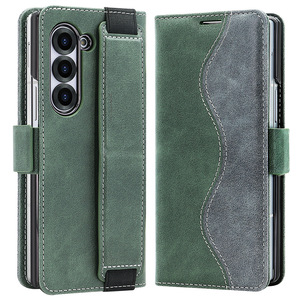 เคสแบบพับได้รุ่นใหม่ ดีไซน์ทันสมัย ใช้ได้กับ Samsung ZFold2/3/4/5 ลด 40% พร้อมสายคล้องมือ, ขาตั้ง และช่องใส่บัตร สไตล์ธุรกิจ - Product Image 6