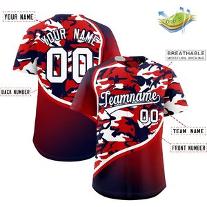เสื้อเบสบอลแบบกำหนดเองสำหรับผู้ใหญ่ทั้งชายและหญิง พิมพ์ลายแบบซับลิเมชั่น ระบายความชื้นได้ดี พร้อมชื่อทีมและหมายเลข ชุดกีฬา - Product Image 2