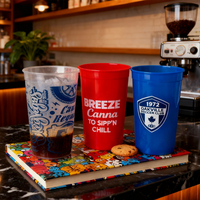 26oz tasse de stade en plastique écologique personnalisé de haute qualité pour boire avec logo personnalisé
