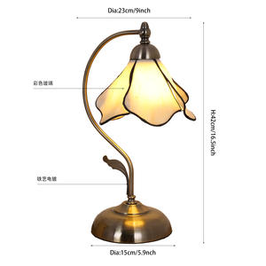 Lámparas de Mesa de Estilo Retro Europeo, Creativas, de Vidrio Decorativo para Dormitorios, Camas, Estudios, Hoteles - Suministro Directo de Fábrica - Product Image 5