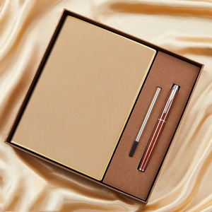 Custom Logo High Quality Leather <b>Notebook</b> Pen Refill Gift <b>Set</b> Business <b>Notebook</b> Pen Gift <b>Set</b> Wholesale - Product Image 2