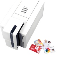 Imprimante industrielle Primacy2 recto simple pour la production de cartes plastiques en vrac avec encodage de bande magnétique/puce IC