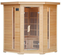 Poêle de sauna infrarouge électrique de luxe pour 6 personnes, en cèdre rouge et bois de pruche, design moderne, écologique, vapeur sèche, usage commercial et domestique