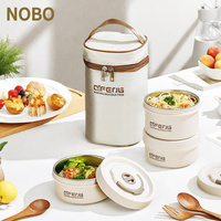 Thermos Lunch Bowl Kids School Bento Box Pot de nourriture isolé sous vide Boîte à lunch en acier inoxydable